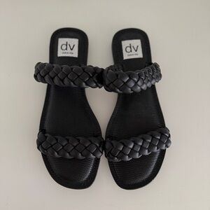 DV by Dolce Vita Black Double Braided Sandals